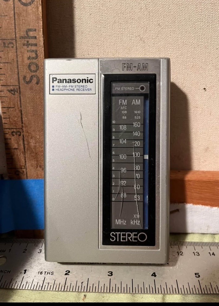Vintage Panasonic RF-444 Portable AM FM Radio Works No Headphones