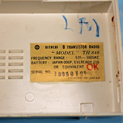 📻 Vintage Hitachi TH-848 8 Transistor AM Radio With Case – Working PLEASE READ