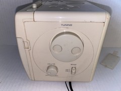 Lloyds Clock Radio CR201 Vintage Cube AM/FM Cassette Player In Beige