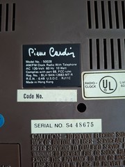 1980s Pierre Cardin Telephone Clock Radio 50028 Phone & Features Works! (VIDEO)