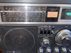 GE 7-2990A Superadio AM FM SW Radio Receiver Recorder Digital Counter WORKS