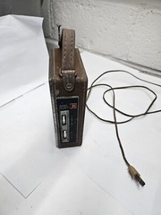 Vintage General Electric P977E AM/FM Radio: AC/DC Power, Leather Case