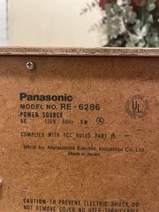 Vintage Panasonic RE-6286 AM/FM Radio Walnut Woodgrain Matsushita Japan