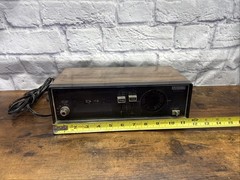 Mid Century AMOCO Flip Clock Radio Woodgrain AM/FM Japan Made Alarm Vintage