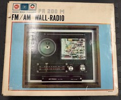 NOS GM AC Delco PR 200M FM/AM Wall Radio. Dealership Rare Promotional Item Chevy