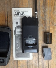 Sony Air-8 Handheld Synthesized Receiver 4-Band PSB/AIR/FM/AM Radio Manual Cover