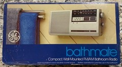 Vintage General Electric GE 7-4204 Bathmate FM/AM Bathroom Radio Clock New NOS