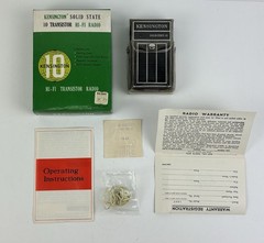 Kensington Solid State 10 Transistor AM Radio Model: 1657 Hong Kong