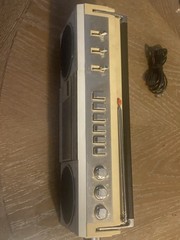 Randix SCR-710 Vintage Stereo Cassette Recorder Portable Radio Working