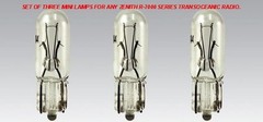 R7000 ZENITH TRANSOCEANIC MINI BULBS / LAMPS FOR ANY ORANGE MAP RADIO