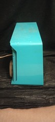 Vintage 1960 MOTOROLA A8J25 Turquoise Aqua Tube Radio MCM Mid Century Atomic