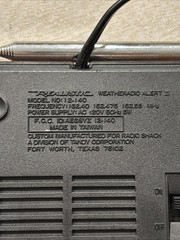 Realistic Model 12-140 Weatheradio Weather Alert Radio Vintage Faux Wood Grain
