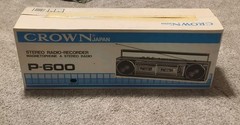 VTG Crown Japan Stereo Radio Recorder Magnetophone Stereo Radio P-600 NOS.