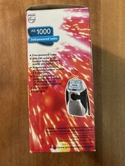 Philips AE1000 Portable Radio AM FM Self Powered Tuner Rechargeable Crank New