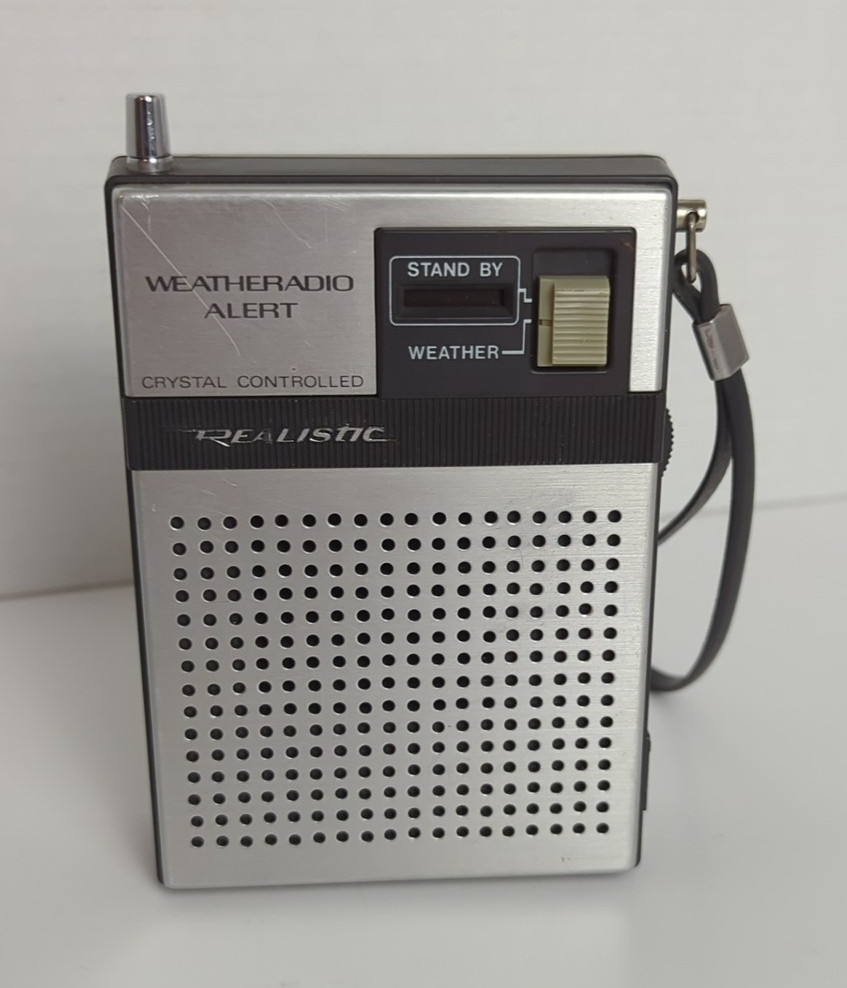 Vintage Realistic Weatheradio Alert Weather Radio Model 12-161 Works