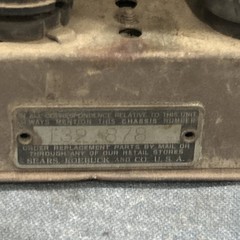 Vintage Sears Silvertone AM metal body MODEL 1