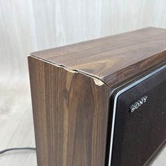 Sony Tabletop Radio ICF-9740W AM/FM Wood Grain Vintage Retro Tested Works READ