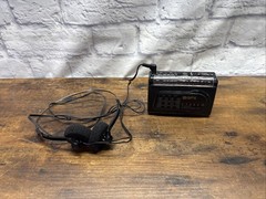 Vintage GPX Gran Prix A2833 Stereo FM/AM Radio with Equalizer W/ Headphones