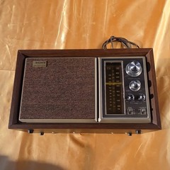Vintage 70s Sony ICF-9550W AM/FM Radio High Fidelity Sound Wood Case Tested