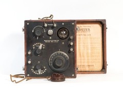 Very Rare 1922 Webster Electric 2A One-Tube Portable Radio * Racine, WI * Works