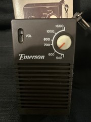 Emerson Am Pocket Radio Vintage Tested Works Good