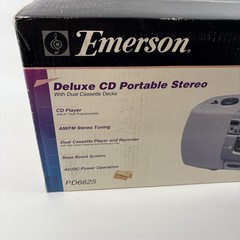 Emerson PD6625 Vintage 90’s CD Dual Cassette Portable Stereo Factory Sealed NOS!