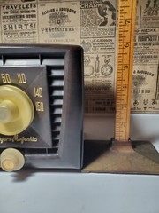 Vintage 1956 Rogers Majestic AM Tube Radio Brown Bakelite R552-Restored