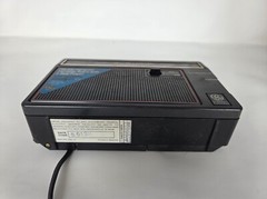 GE AM FM Portable Radio 7-2850B Two-Way Power Handle Tuner Sticker Vintage