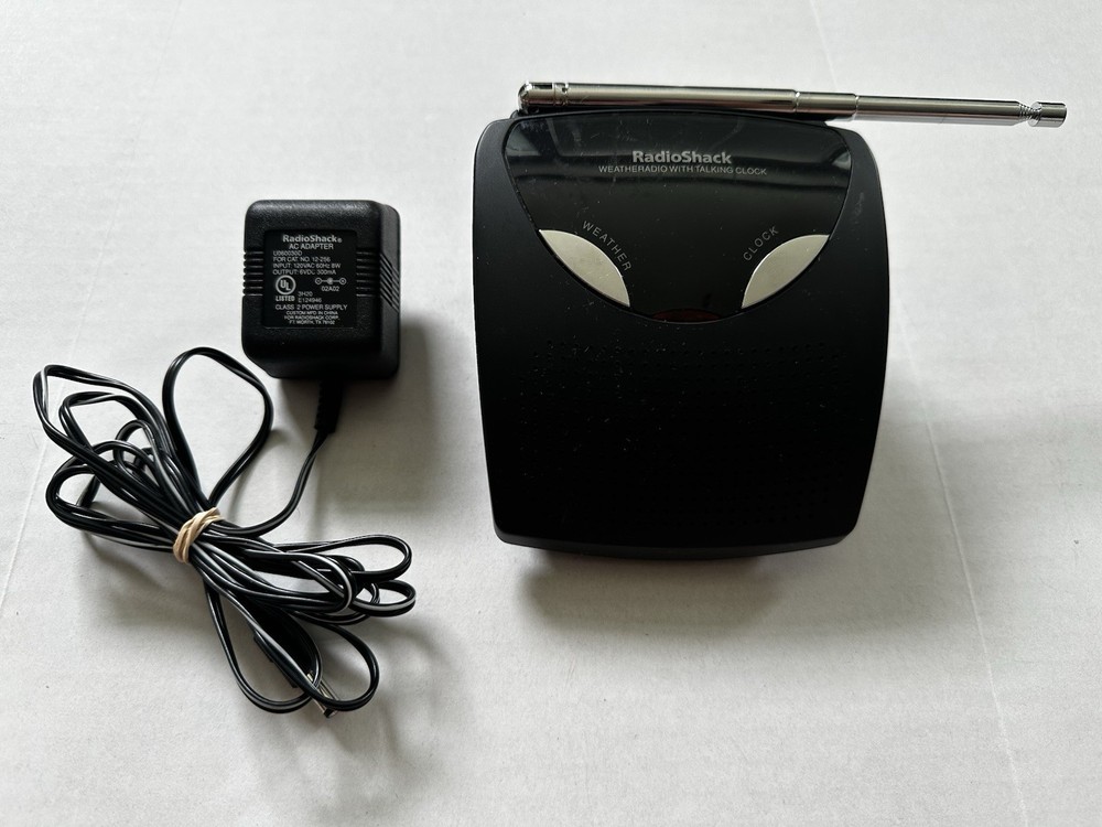 Rare VHTF Vintage Collectible Radio Shack 12-256 Weatheradio with Talking Clock
