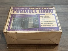 Realistic AM/FM Portable Radio Model 12-665 By Radio Shack Vintage W/ BOX
