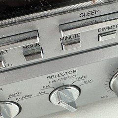 Realistic Chronosette-237 AM/FM Radio Alarm Clock With Cassette Player FOR PARTS