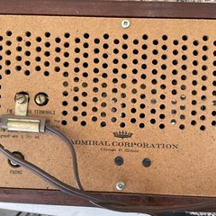 ✅️Vintage Antique Admiral Radio Wood Dual Speaker Y3921 for parts or repair