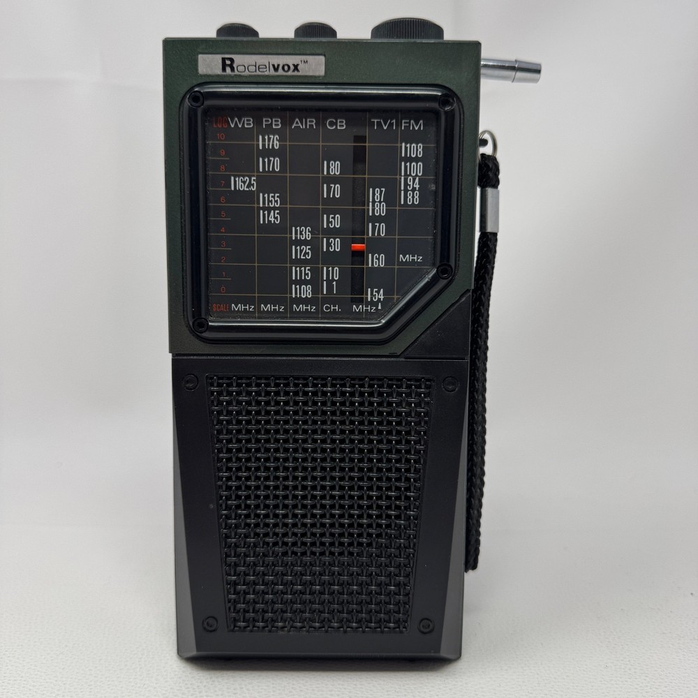 Vtg Rodelvox Multiband Radio H-4885 6 Band CB TV1 FM AIR WB PB Receives Signal