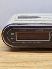 Vintage Gran Prix GPX DC568 Alarm Clock Radio With Cassette Tape For Parts Only