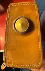 Vintage Leather Case Zenith Tube AM Radio , Carousel Model A404 Untested 4 Parts