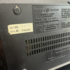 Vintage GE General Electric 7-4975C AM/FM/Cassette Tape Clock Radio Recorder MCM