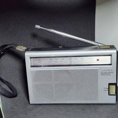Vintage Sony Portable 2-Band AM-FM Radio Receiver Model TFM-6160W *Tested/Works*