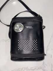 Vintage Binoc Portable TV /Radio Combo By Sears (Not Tested No Cords) & Case