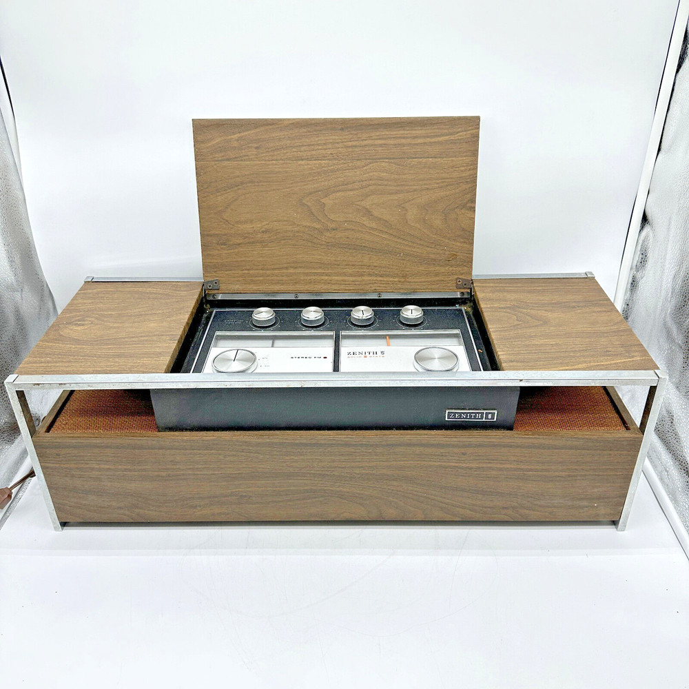 Vintage 1960s Zenith Z448 Solid State Whirlaway Stereo AM/FM Radio Tested&Works