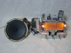 Japanese old vacuum tube radio restored and maintained vintage retro antique JP