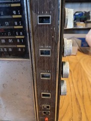 Wards Airline Radio Night Light Button Five Band Vintage Read Discription