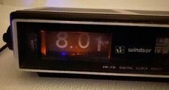 Vintage Windsor AM/FM Flip # Digital Alarm Clock Model 2069 H Tested – See Desc