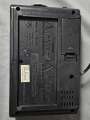 Vintage GE 7-4612BKA Digital Clock Radio Black & Silver (RECAPPED)