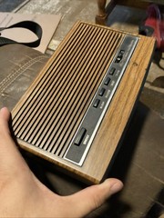Vintage GE AM/FM Digital Clock Radio 7-4625C Woodgrain