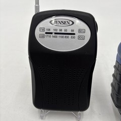 2X Vintage Jensen MR-75 & Lenoxx Sound PR-35M Portable AM/FM Radio 2AA Batteries