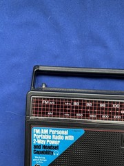 Vintage GE General Electric AM/FM Two-Way Portable Radio Model 7-26600 Old Style