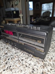 Vintage 1980&rsquo;s Sound Design Alarm Clock Radio Cassette Player 3827CBK AM / FM