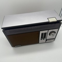 Sony Radio Model ICF-9540W AM/FM 2 Band 6 Transistor Woodgrain Clean Tested