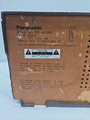 AWESOME VINTAGE PANASONIC RE-6280 AM/FM RADIO WOODGRAIN TABLETOP