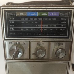 Diplomat Vintage Transistor Multi Band Radio AM /FM /AIR /POLICE 1970&rsquo;S Working